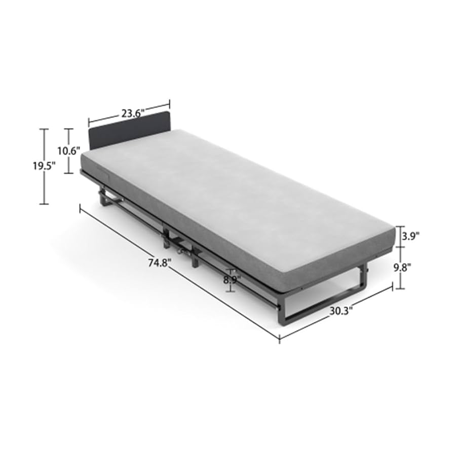 ベッドフレーム Single bed with Hard mattress Amazon.com: Giantex Twin Bed Frames with Storage Headboard